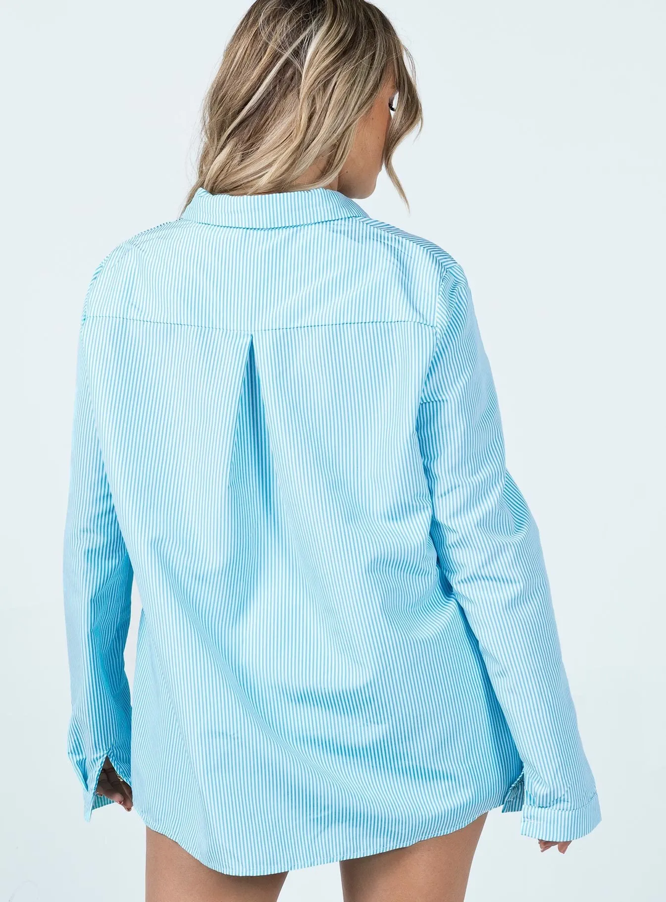 EcoFriendlyTextiles Minimal Mood Chloe Set Blue Stripe