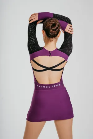 Travel Fit Empower Dress in Berry