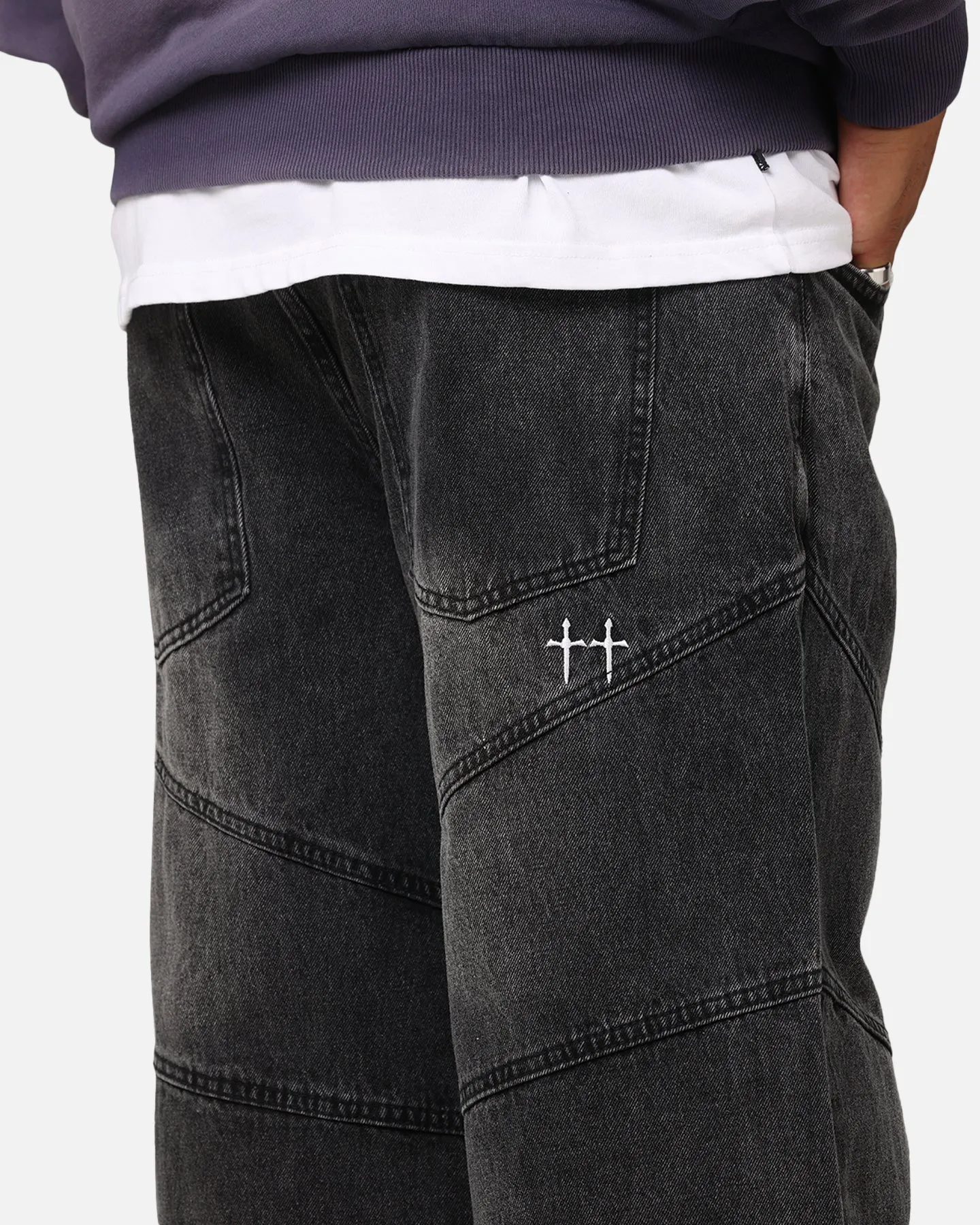 Saint Morta Amplus Armoury Jeans Black Shadow Stretch Recovery