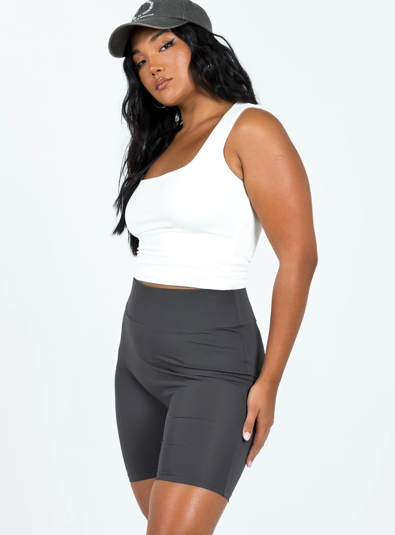 Alumni Bike Shorts Slate NoRubEdging Sheer Fit