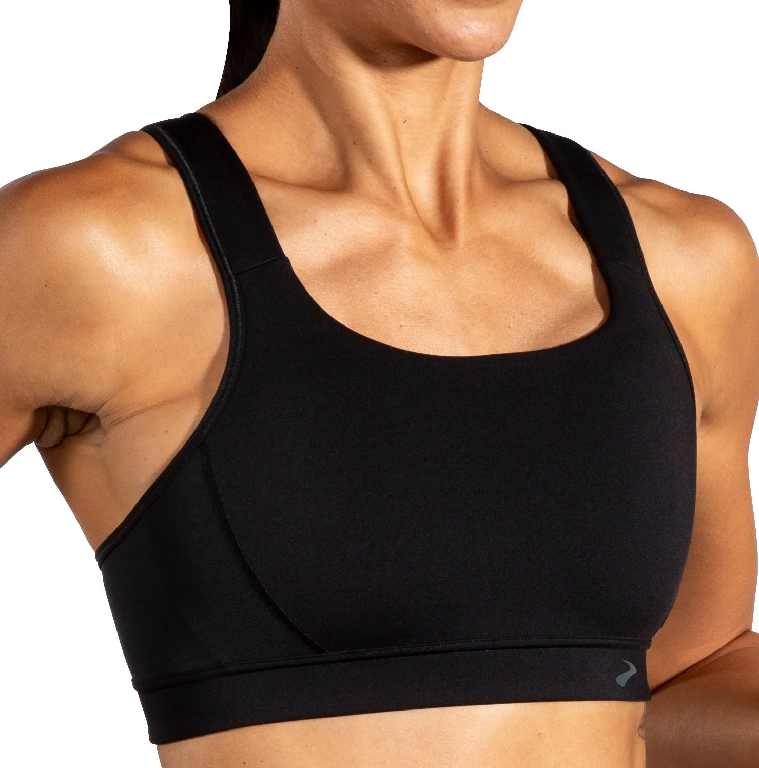 Teens Brooks Convertible 2.0 Womens Sports Bra - Black