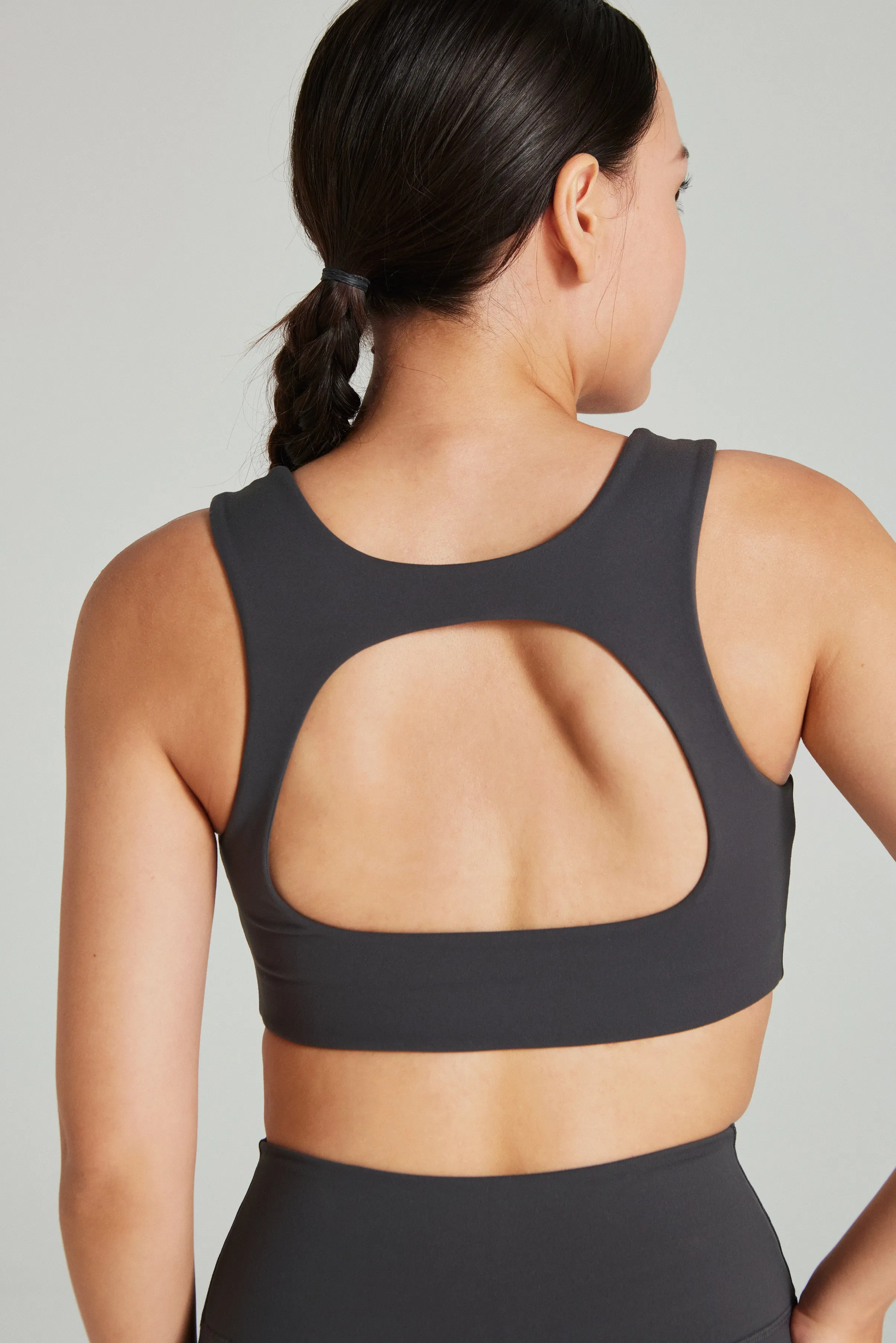Flexible Closure Non-slip material Square Neck Bra in Stepper