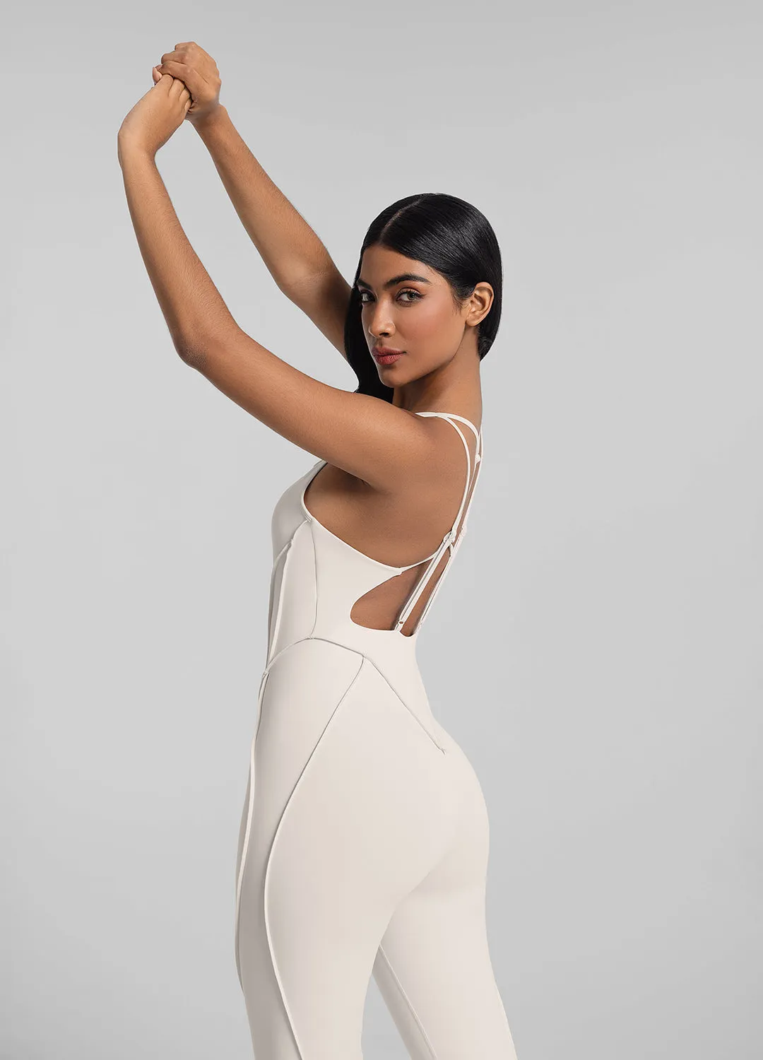 Strappy Back Catsuit Home Chic