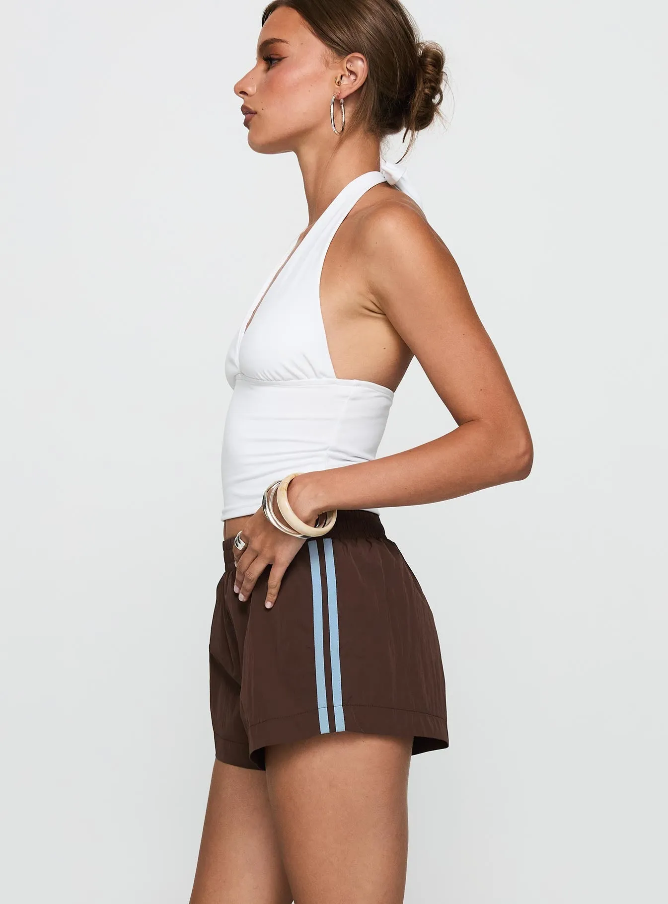 Borderline Track Short Brown / Blue Light Ease SeamlessTransition