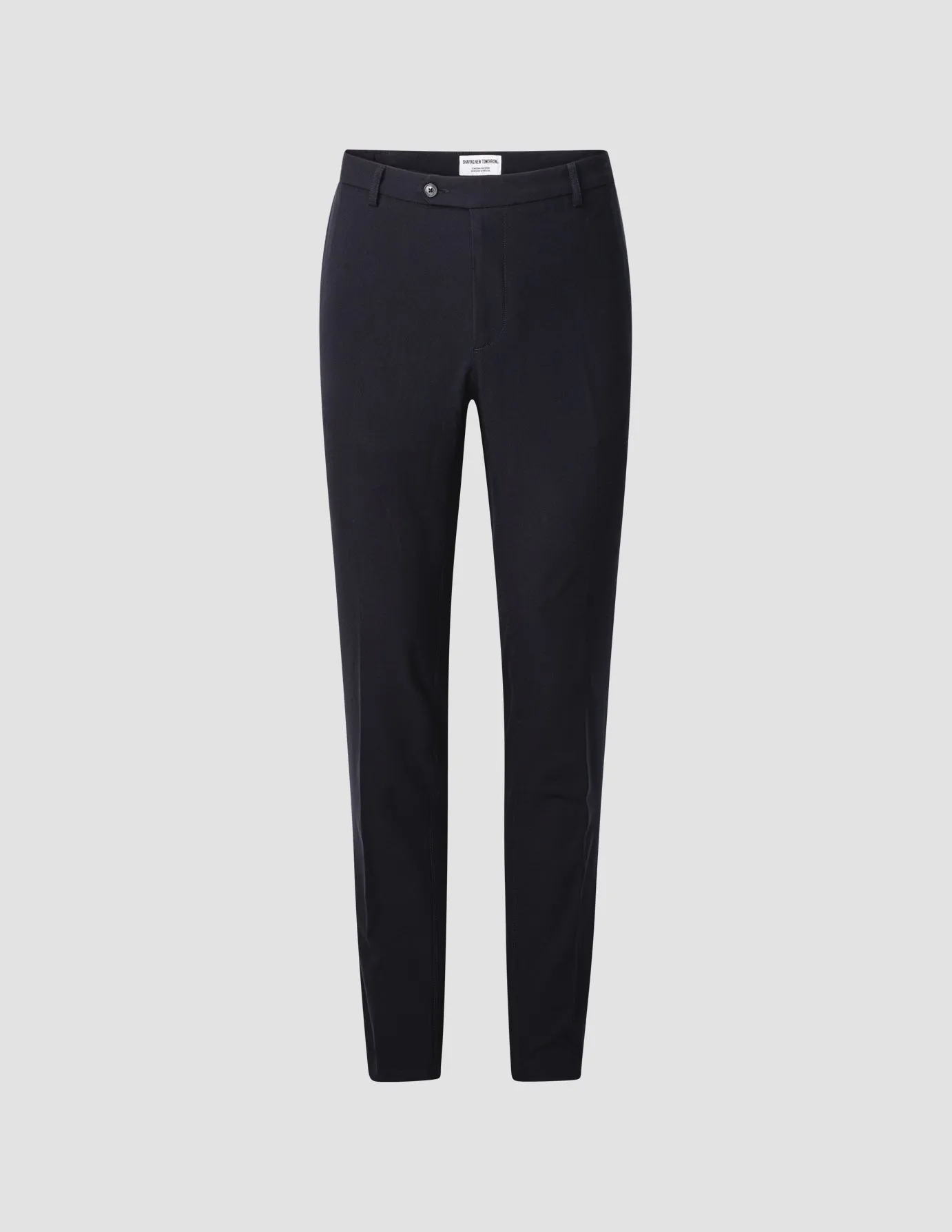Anti Static Lining Comfy Waistband Essential Suit Pants Slim Midnight Blue