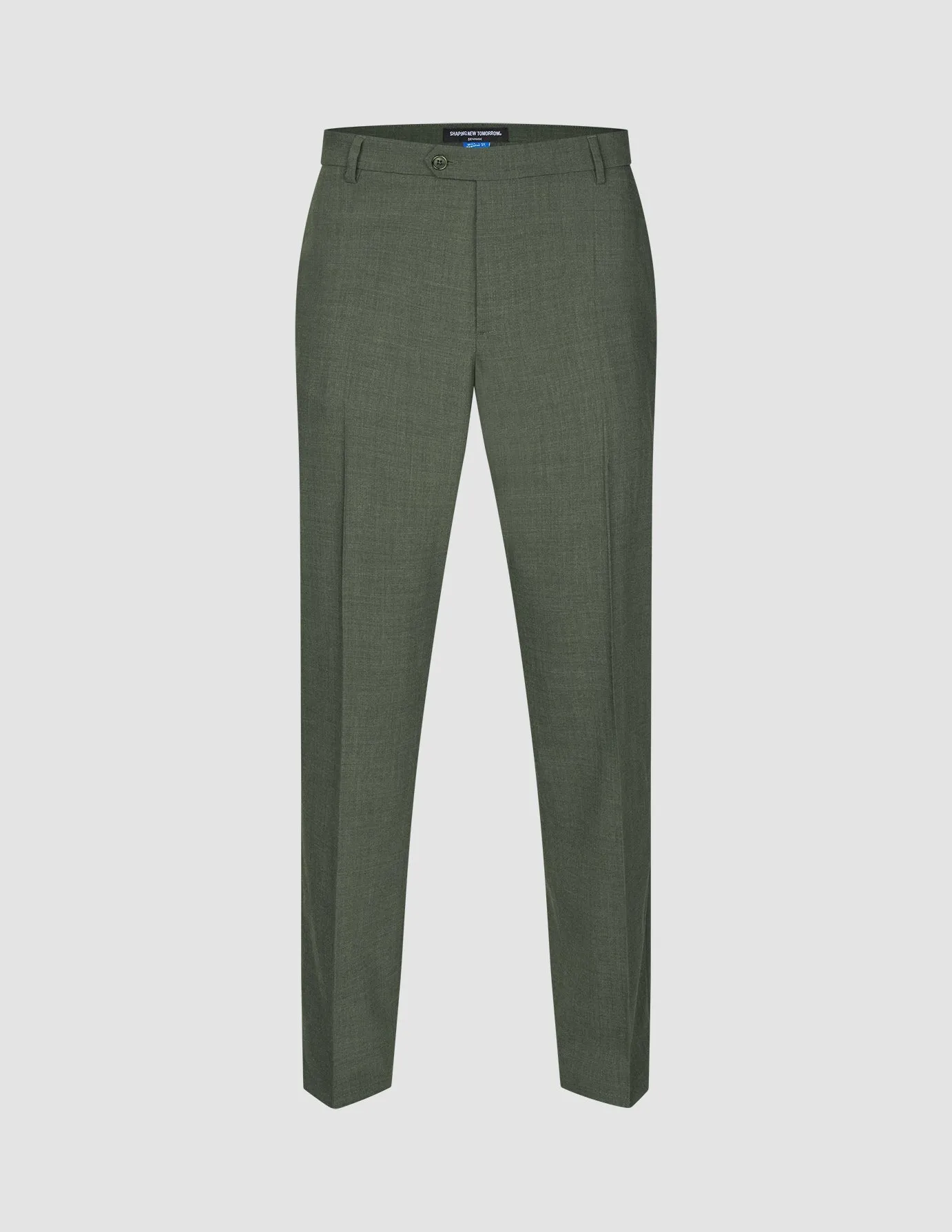 Tech Wool Suit Pants Regular Green Night Tailored Silhouette