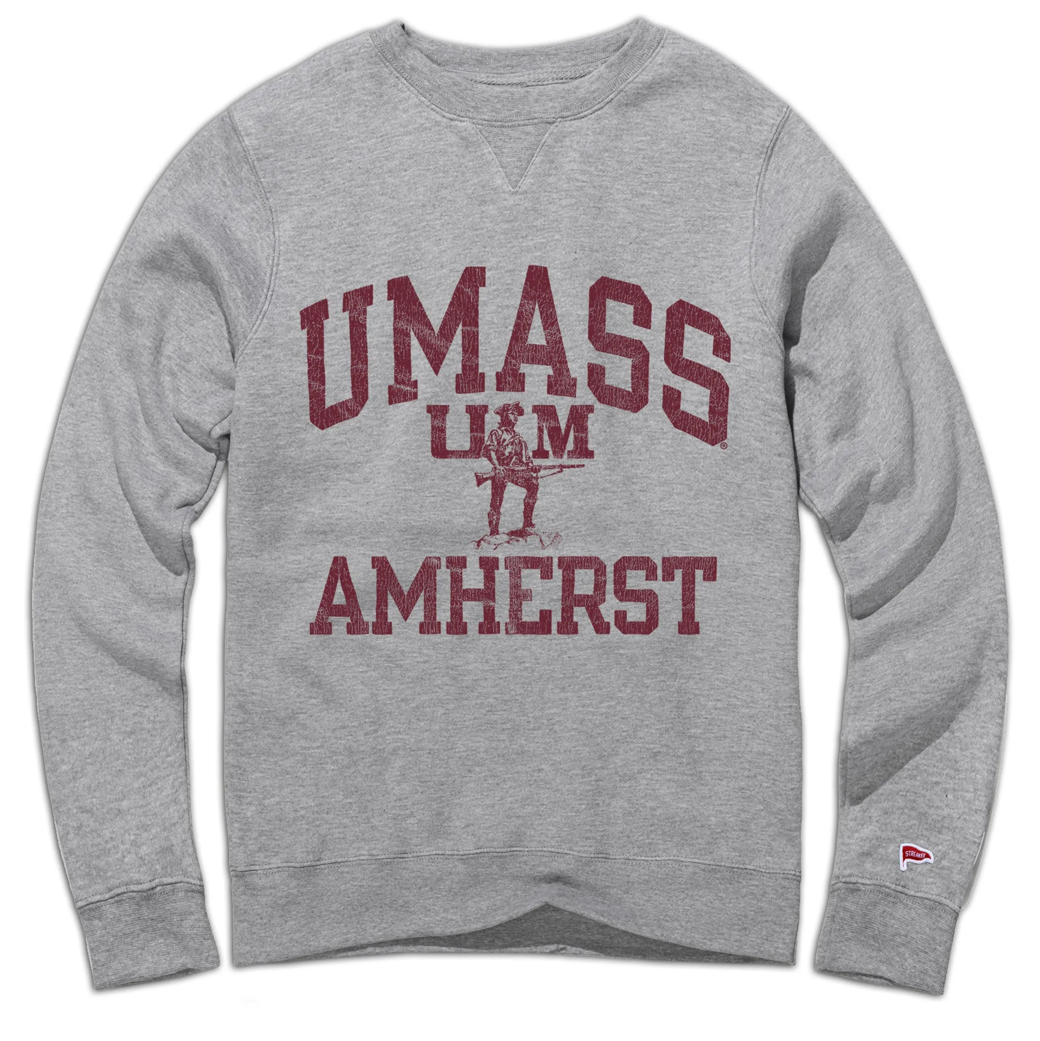 Flexibility UMass Vintage Campus Crewneck Sweatshirt
