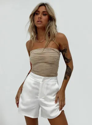 Airtight Zipper Pure Fit Jonna Shorts White