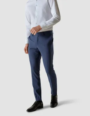Essential Suit Pants Slim Marine Blue Sporty Style