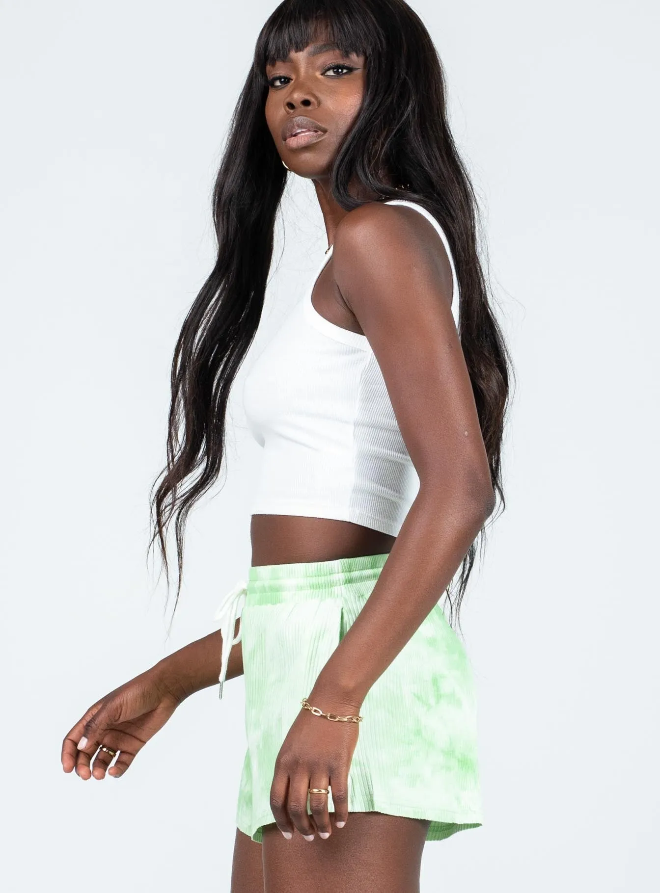 Tommy Tye Dye Shorts Green Elegant Glow AntiClingFabric