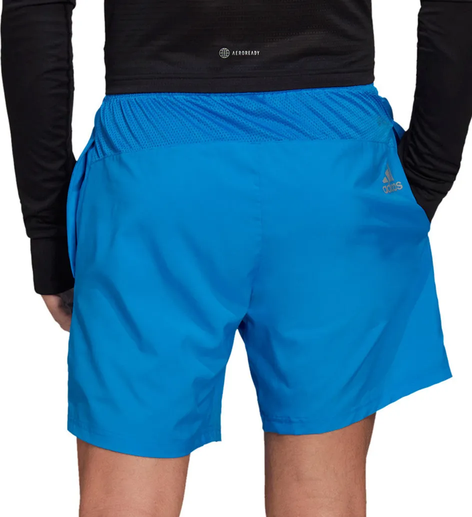 Versatile Piece Street Chic adidas Run It 7 Inch Mens Running Shorts - Blue