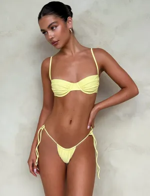 Casual Elegance KHESSA BIKINI TOP - YELLOW : LEMON