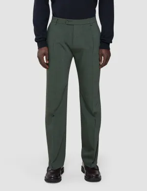 Tech Wool Suit Pants Relaxed Fit Green Night Reflective accents Versatile Fit