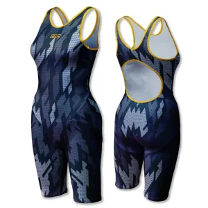 space-saving Galactic Nebula Women's Open Back Kneeskin Tech Suit Swimsuit