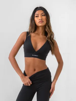 Performance seams Reform Triangle Bra - Black