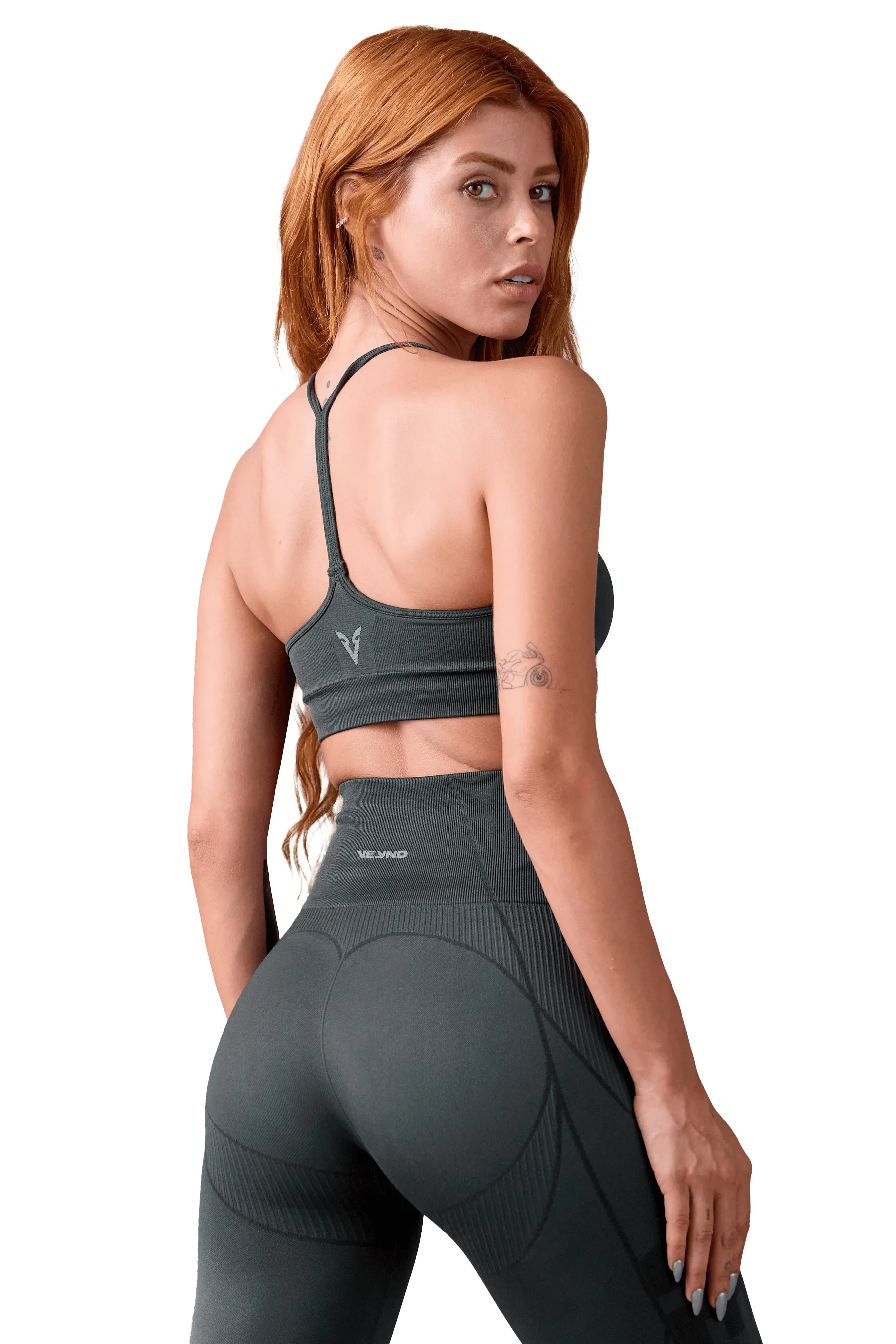 Versatile Support SPORTS BRA SEAMLESS - Dark Gray