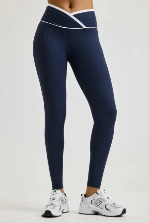 Ribbed Two Tone Veronica Legging Adaptive Compression Levels