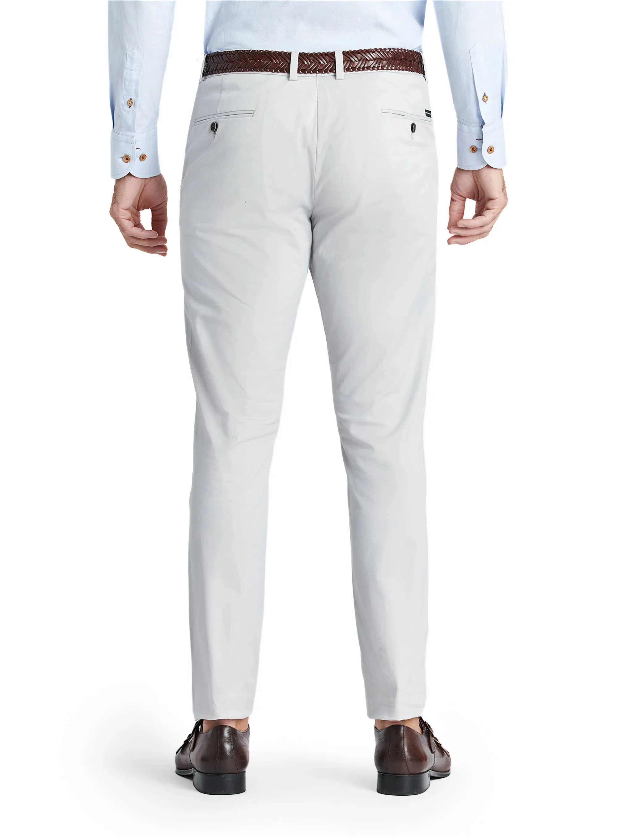 Active Fit SustainableManufacturing Brera Cotton Ash Grey Chino Pants