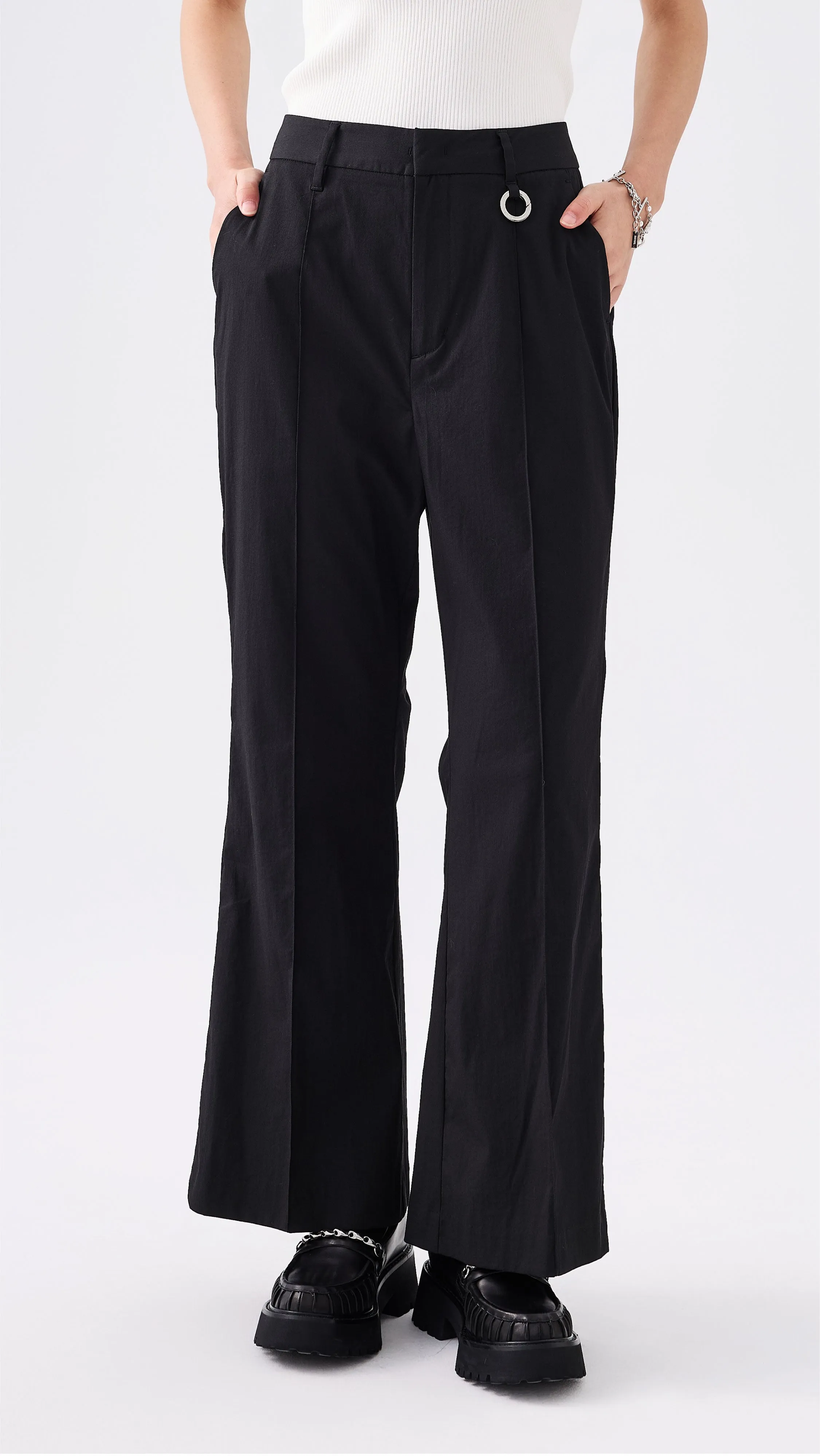 WaterResistant Coating Side Hole Sailor Pants