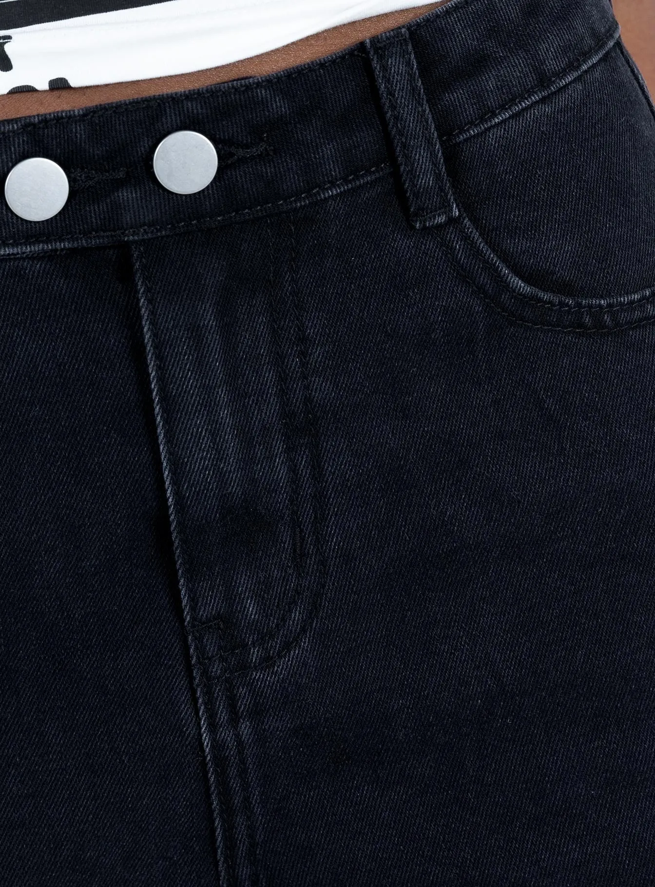 Estrella Denim Shorts Black Wonder Core