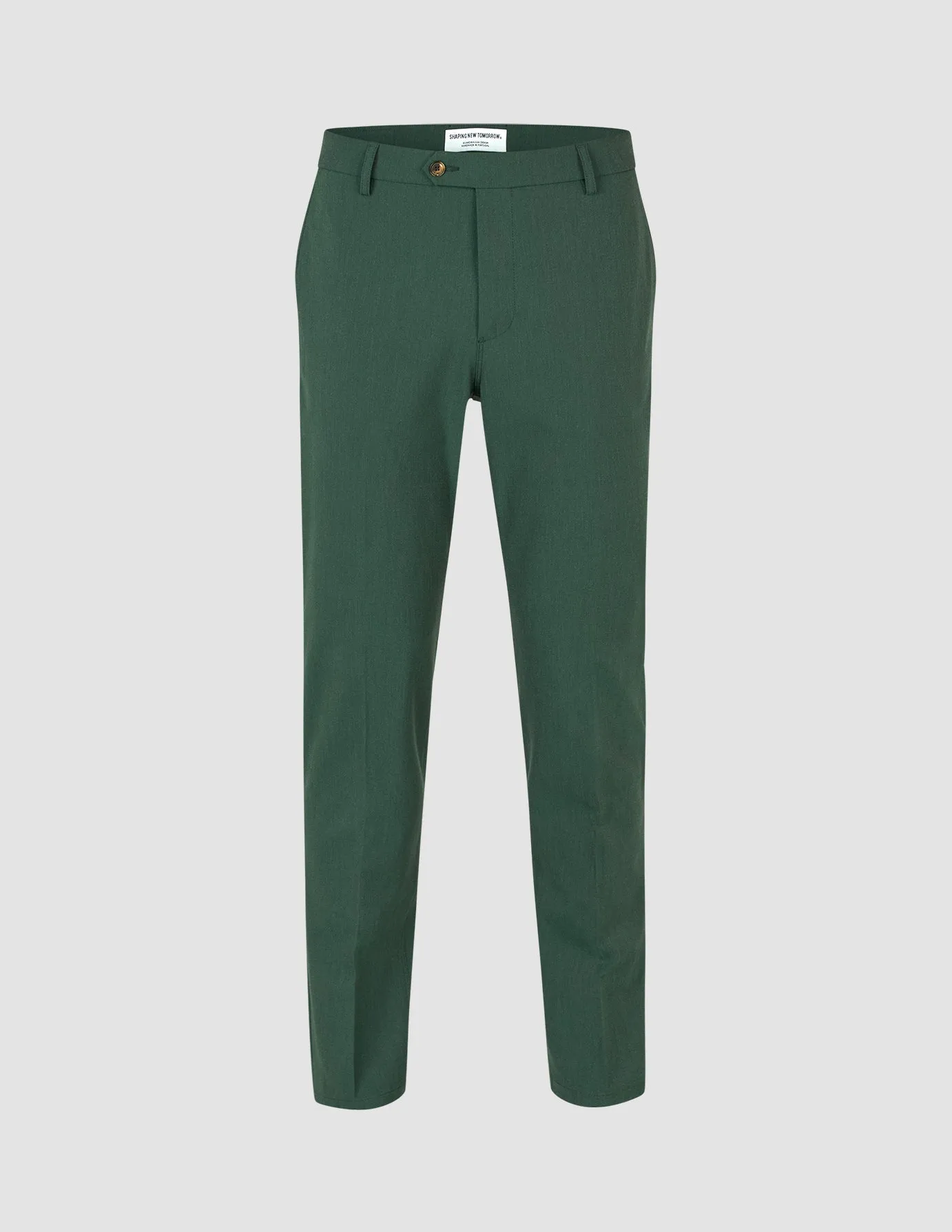 Essential Suit Pants Regular Pine Green Durable Fabric