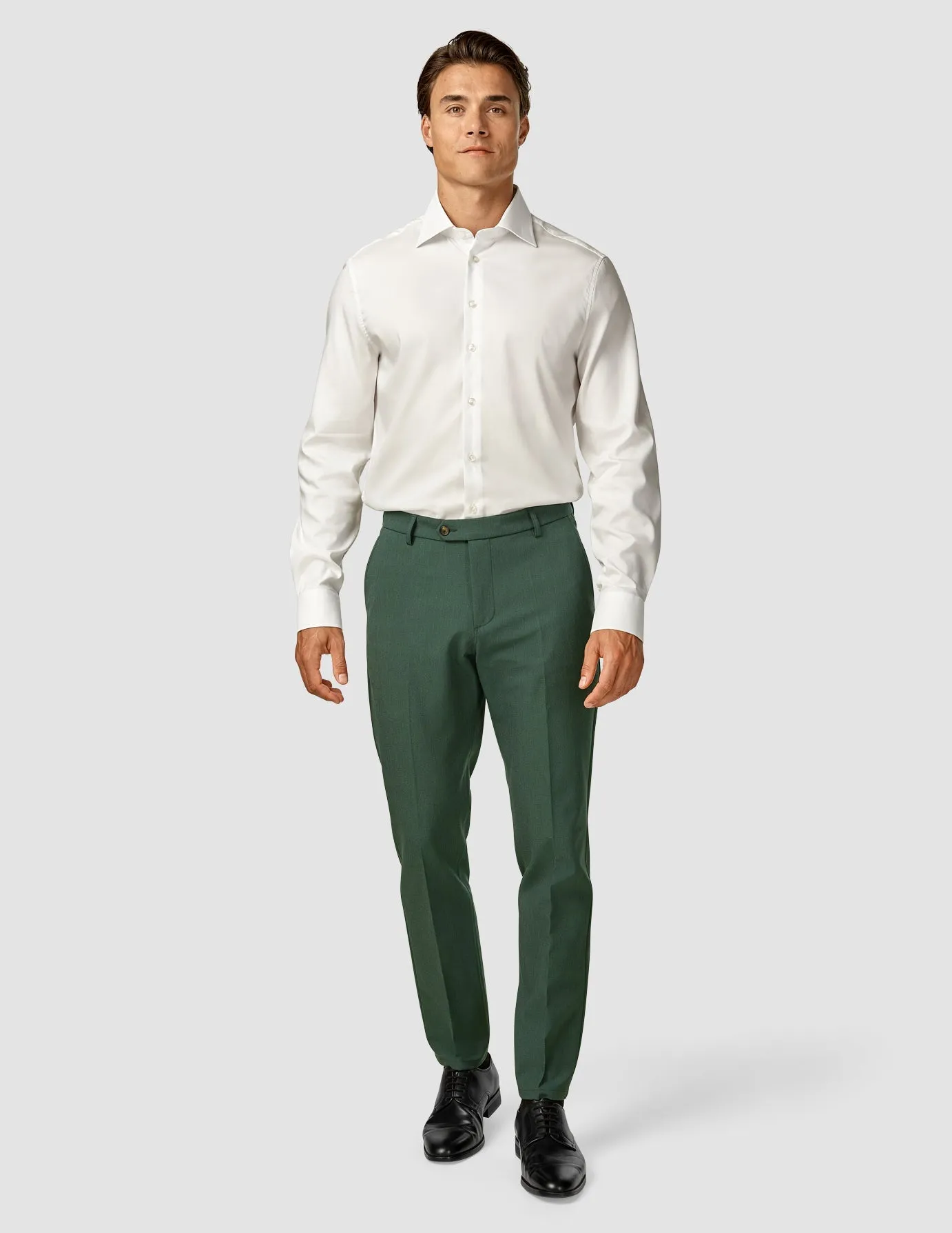 Essential Suit Pants Regular Pine Green Rayon drape