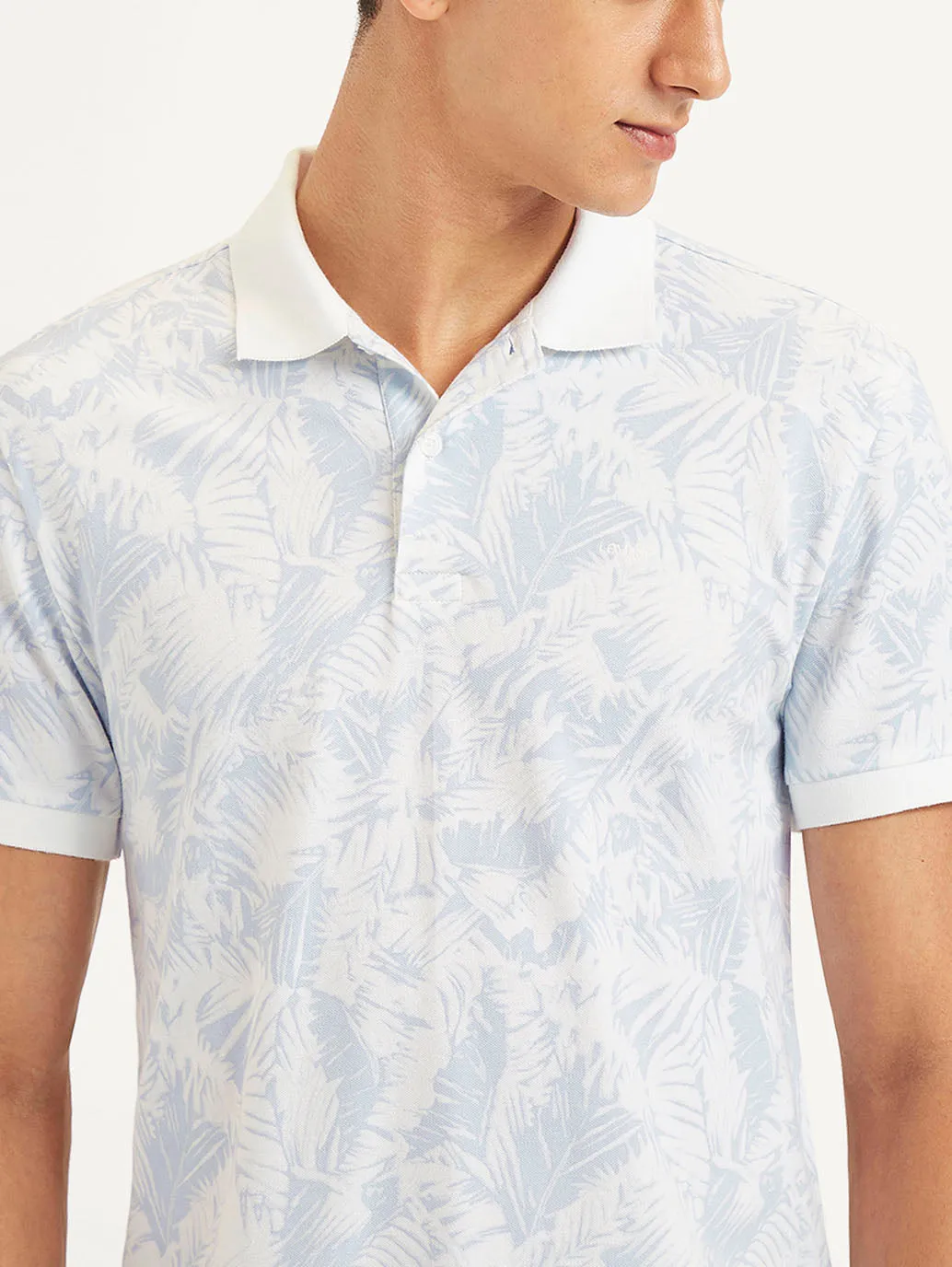 Classic Comfort Everyday Basic Men's Tropical Slim Fit Polo T-Shirt