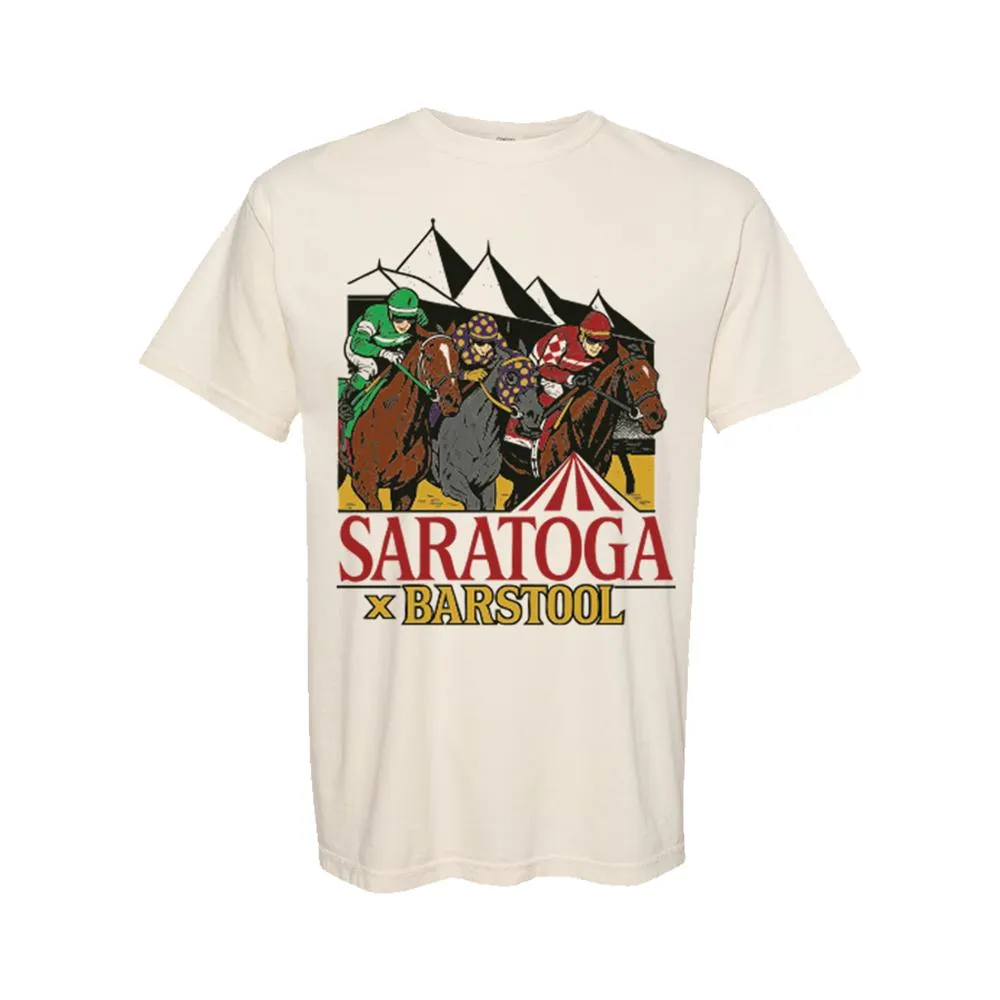 Saratoga x Barstool Sports Racing Tee Relaxing Day Sustainable Fibers