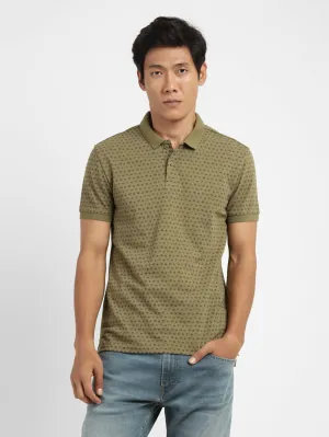 YarnDyed Construction Men's Floral Polo T-shirt
