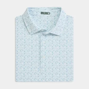 Downhill Delight Printed Performance Polo Clubhouse Attire Smart Casual
