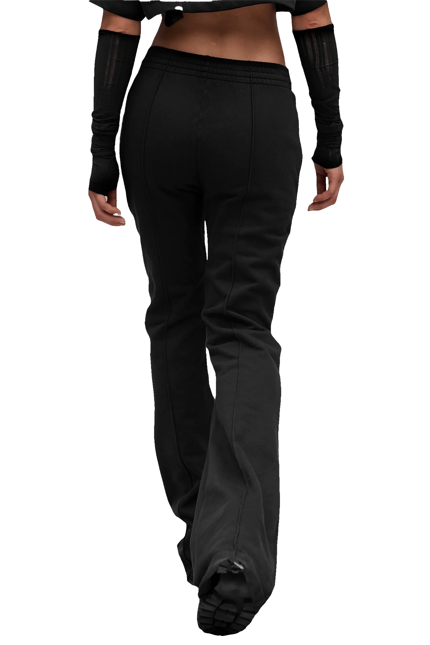 FLARED JOGGERS - Black Premium Stretch Neutral Tone