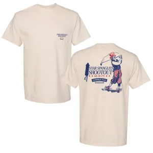 Star Spangled Shootout Pocket Tee Flattering Cut