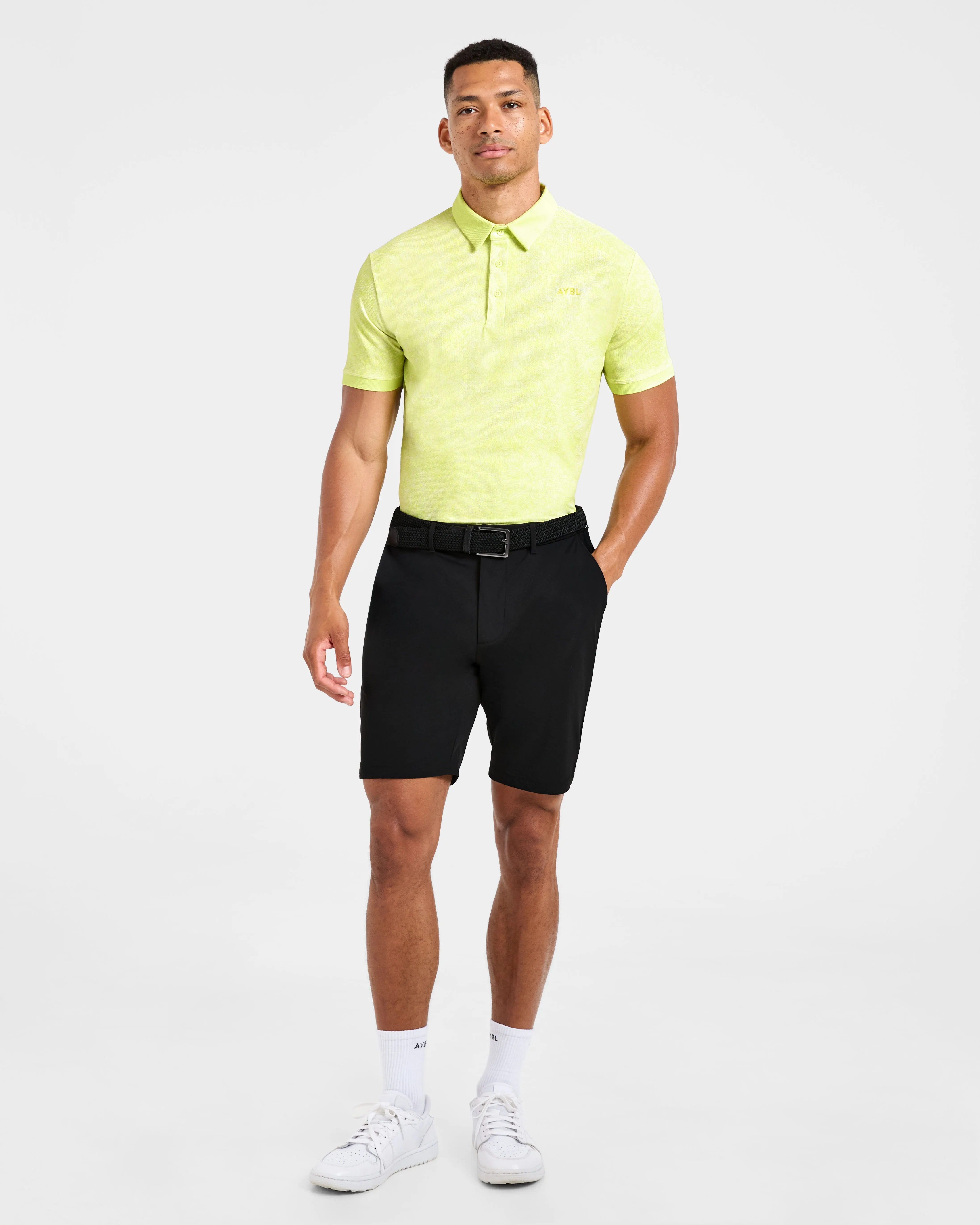 Precision Static Polo - Lime Unstructured Silhouette Tailored Silhouette
