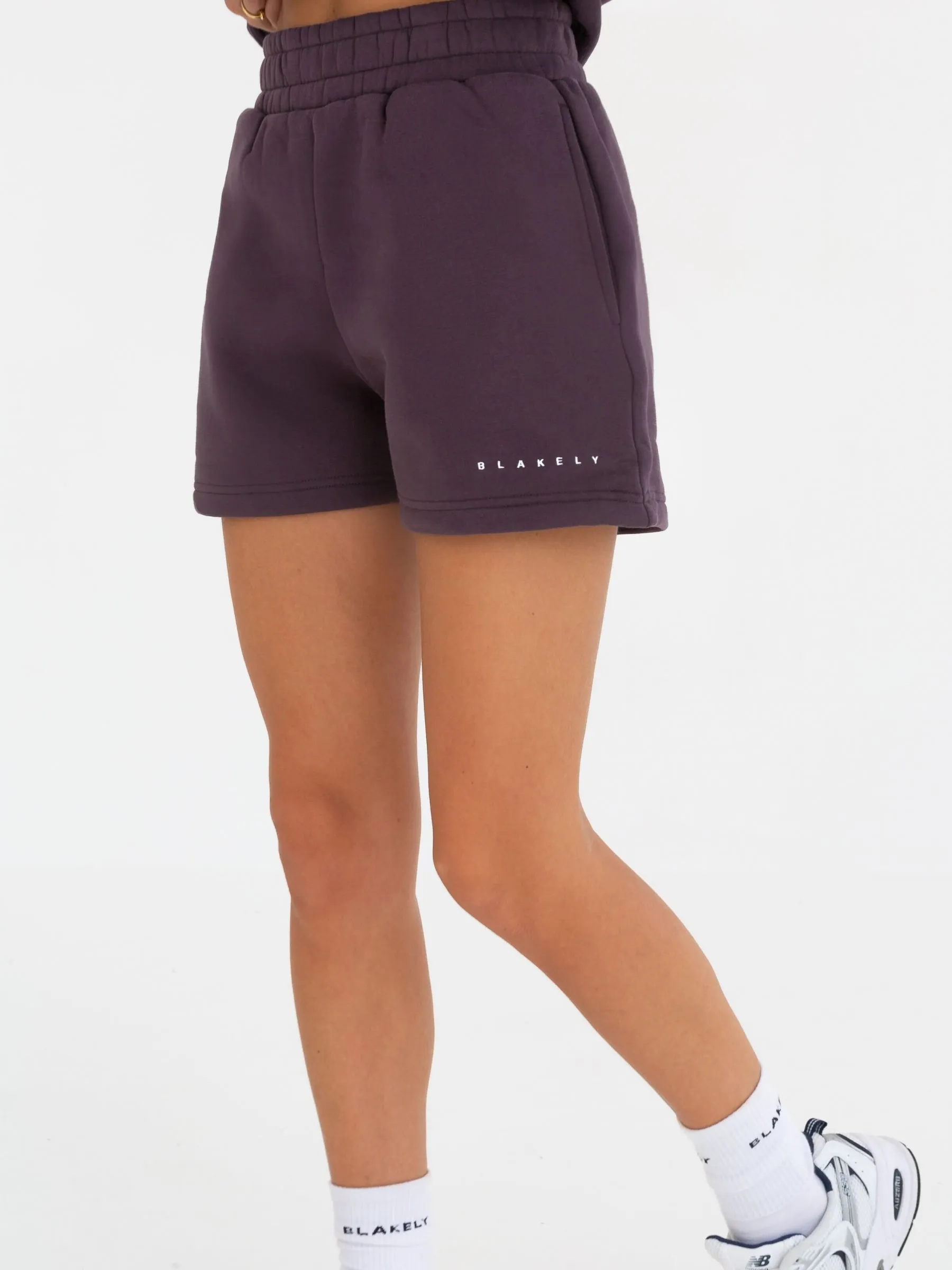 Isabel Jogger Shorts - Plum TearResistantBuild Stylish Shorts