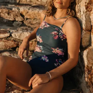 Cabo One-Piece, Dahlia Built In Shelf Bra Water Repellent
