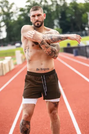 jewelry [CORE] Training Shorts 6" - Espresso/White