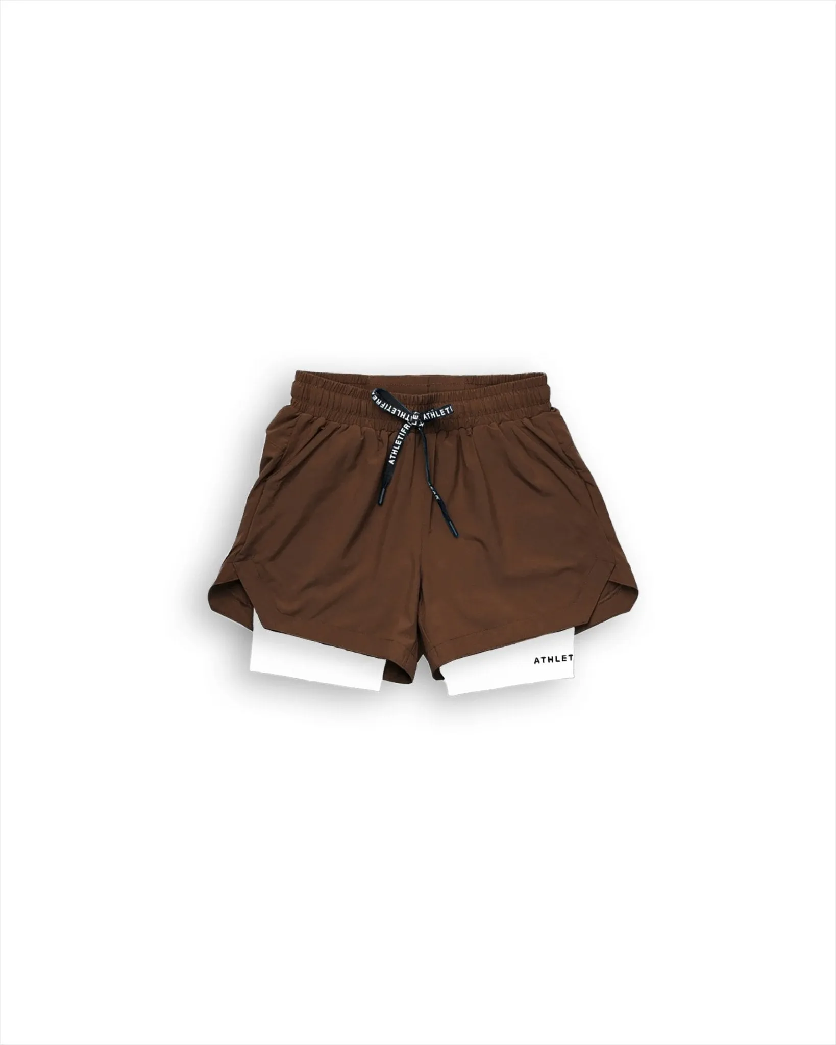 [CORE] Training Shorts 6" - Espresso/White On-The-Go Style Temperature Regulating Blend