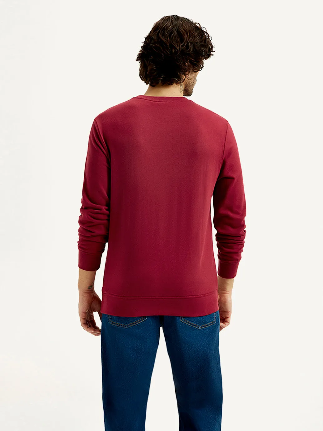 Men's Printed Round Neck Sweatshirt Fashion Edge Celebrity Worn