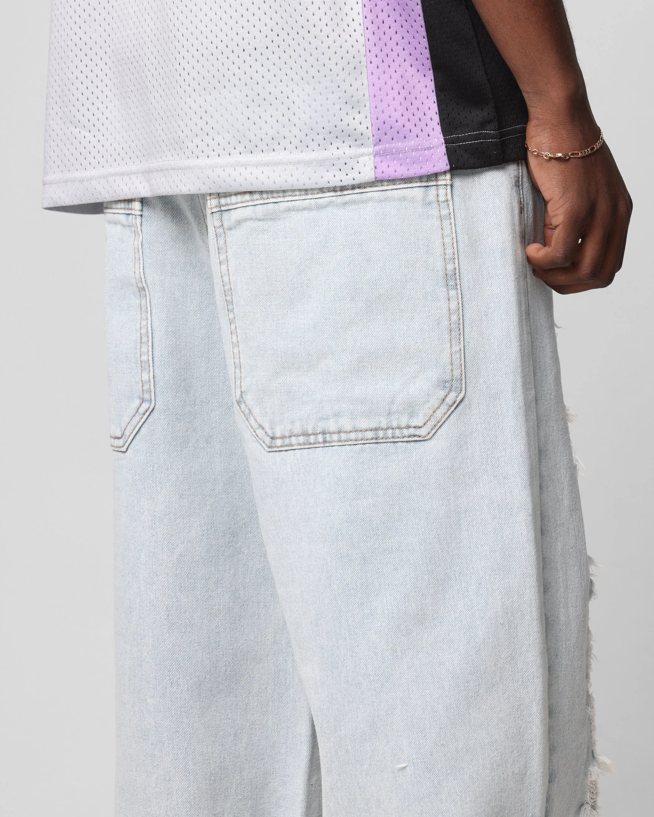 Loiter Collateral Distressed Jeans Denim Camo Life Ready No Fuss Wear