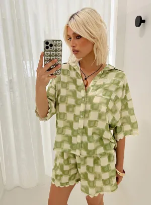 Training Fit Franke Checkerboard Set Green / Beige