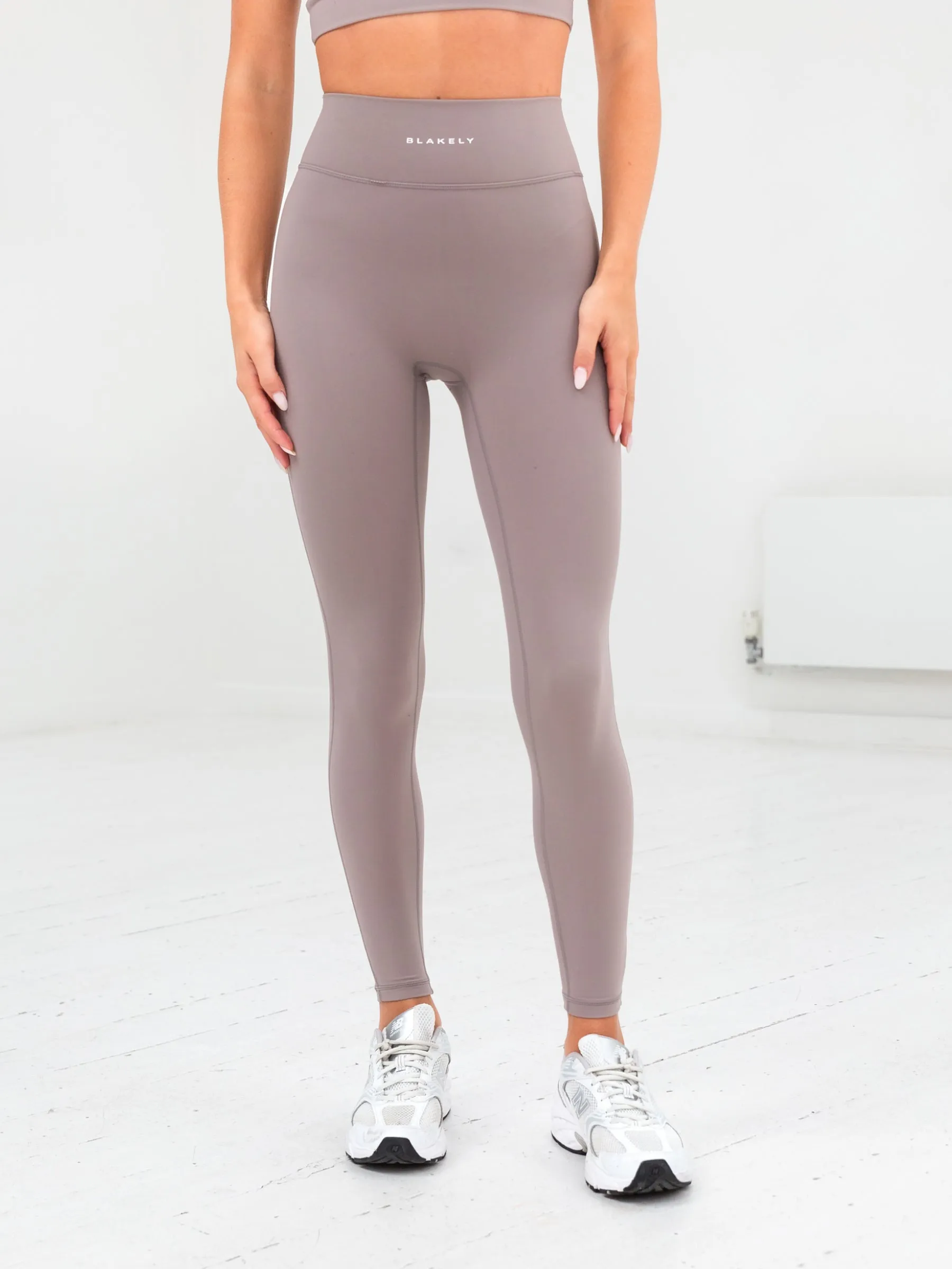 Ultimate Active Leggings - Pink Taupe Chafe Resistant