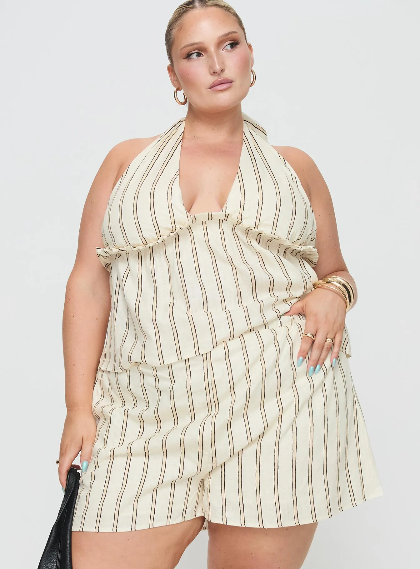 ZeroRestrictionMobility Urban Pulse Ease Linen Blend Set Cream / Black Curve