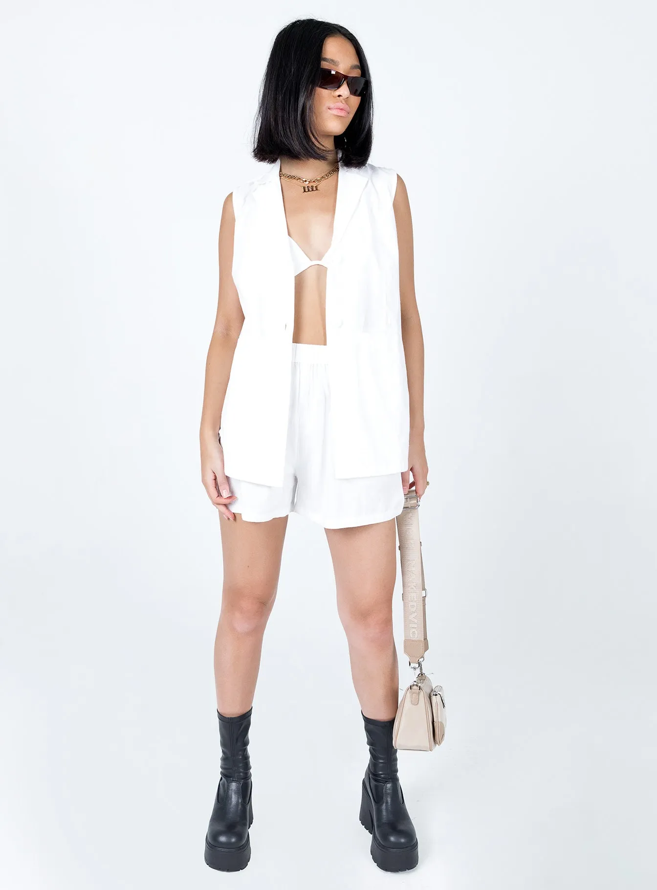 QuickReleaseClosures Night Charm Noah Vest Set White