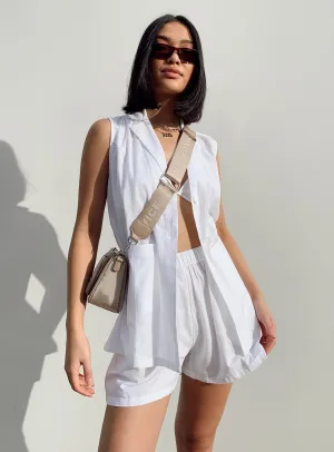 Smooth Line Shine Mood Noah Vest Set White