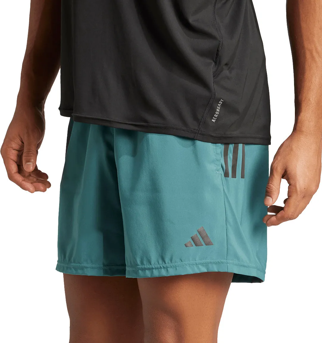 Cargo shorts floral shorts adidas Own The Run 7 Inch Mens Running Shorts - Green