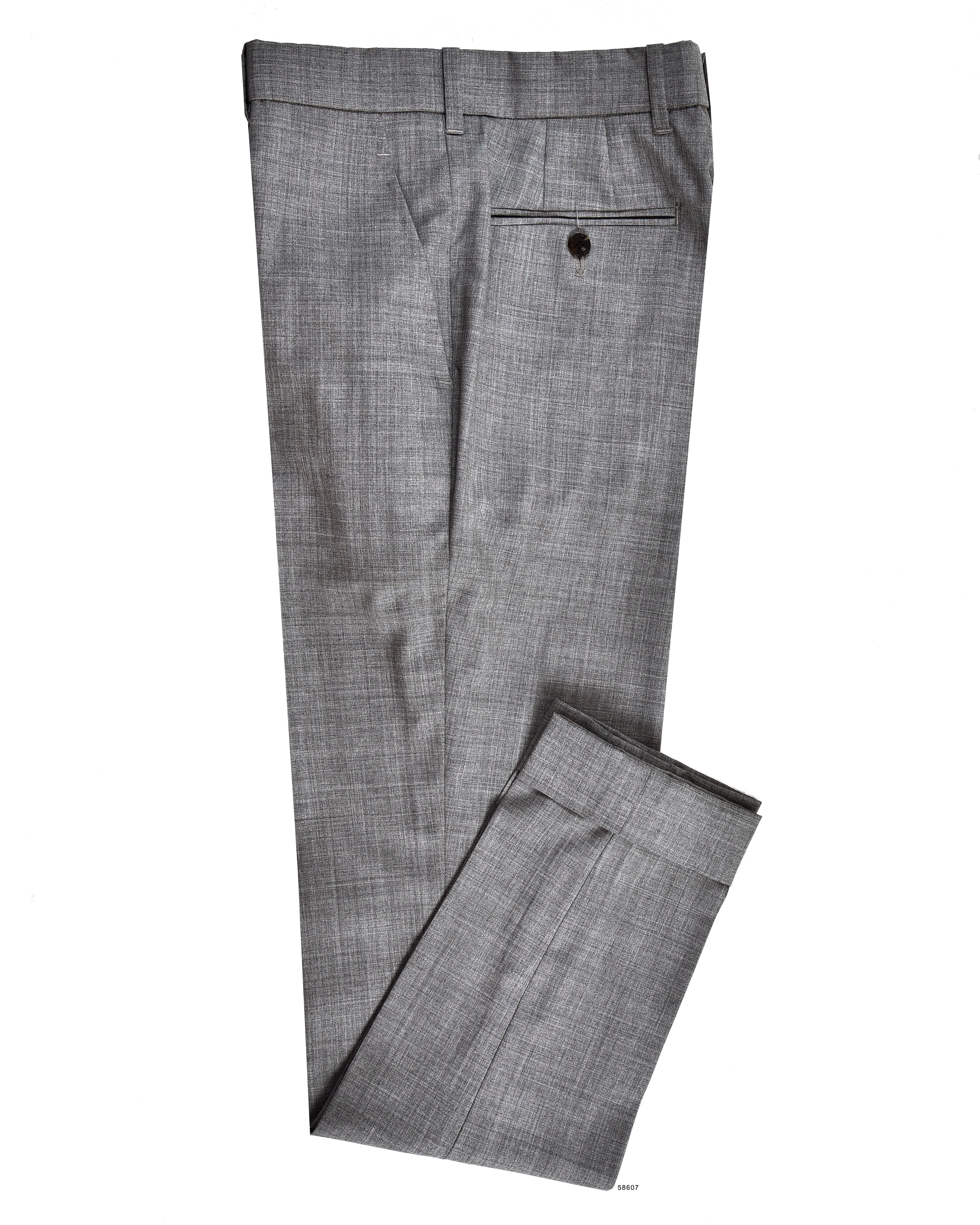 Built-in shorts Vitale Barberis Canonico - 120s 2 Ply Summer Grey Dress Pant