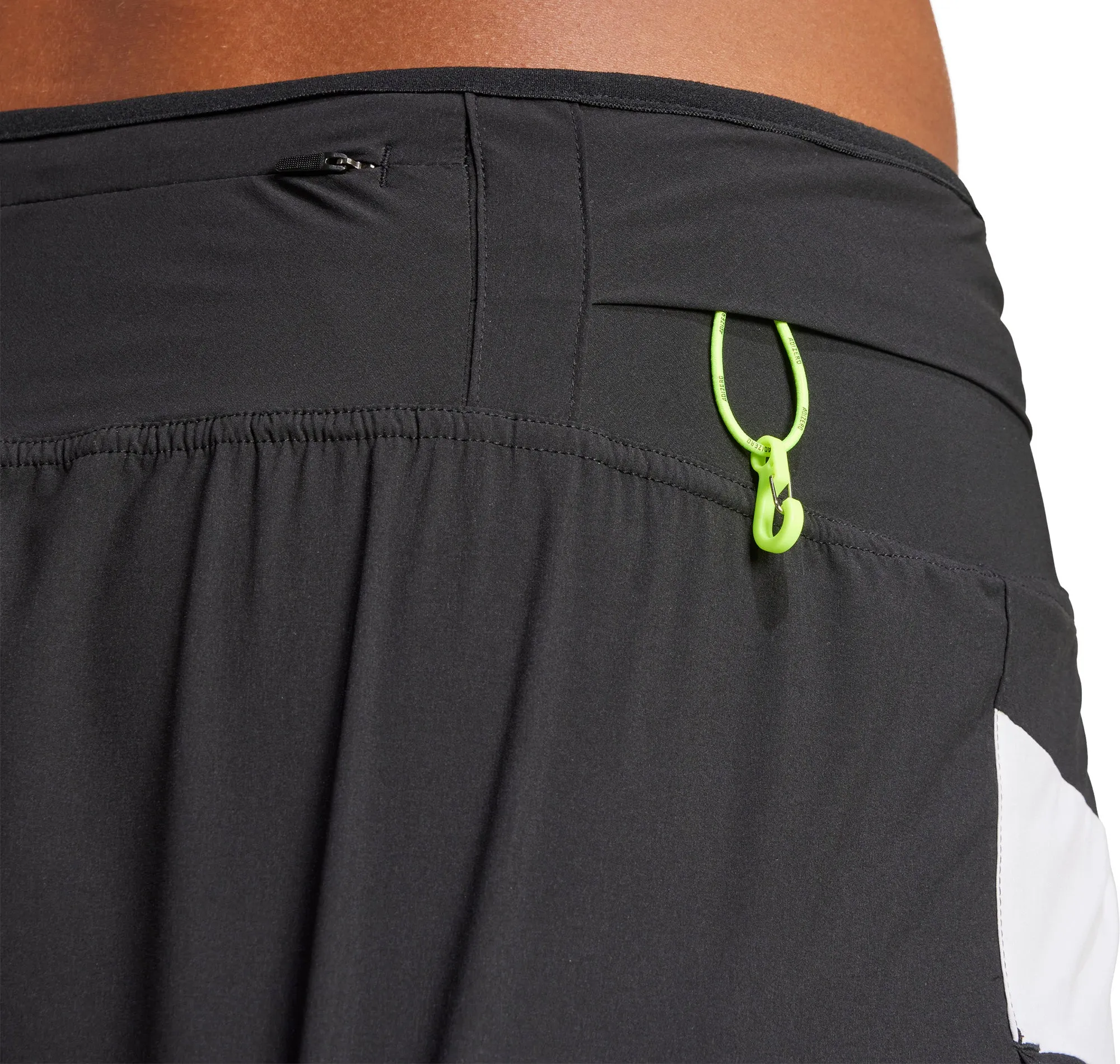 adidas Adizero Archive Gel 3 Inch Mens Running Shorts - Black Tailored Fit Tear Resistant Weave