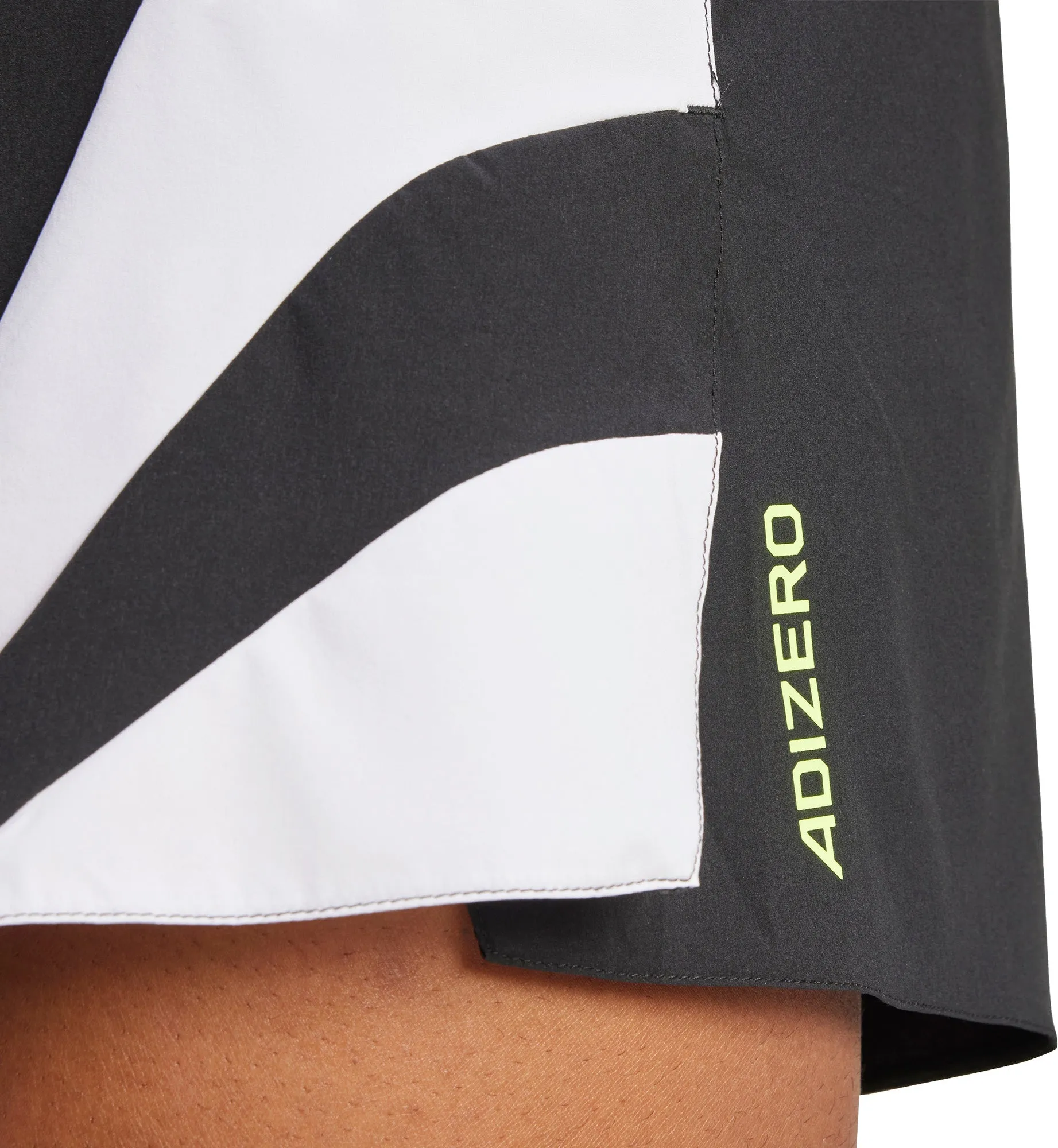 adidas Adizero Archive Gel 3 Inch Mens Running Shorts - Black elastic waistband