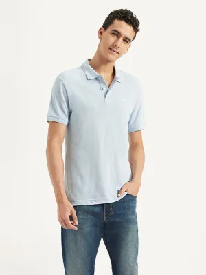 QuickDry Technology Men's Solid Slim Fit Polo Linen T-shirt