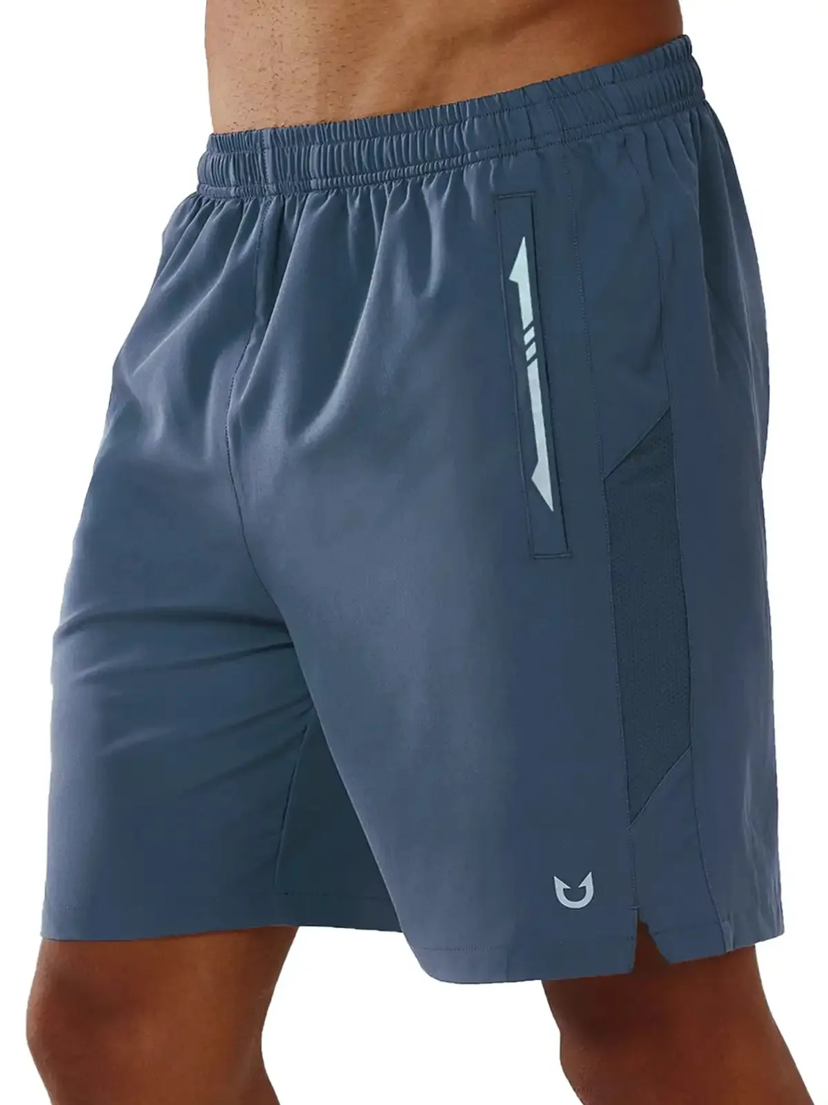 Skinny Fit denim material Men's Pickleball 7 Inch Inseam Quick Dry Stretch Gym Running Shorts